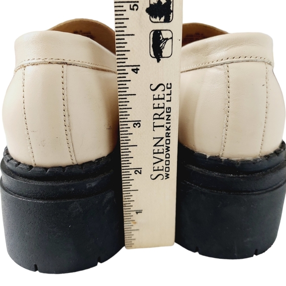 Free People Lyra Lug Sole Sand Nude Patent Leather Loafers Size 36.5 US 6.5 NWOB - Picture 3 of 16